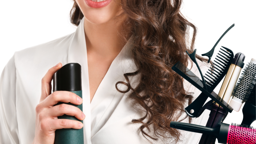 nice curls and hair tools